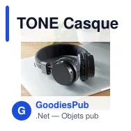 TONE Casque pliable sans fil en ABS - Miniature 5