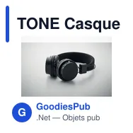TONE Casque pliable sans fil en ABS - Miniature 6