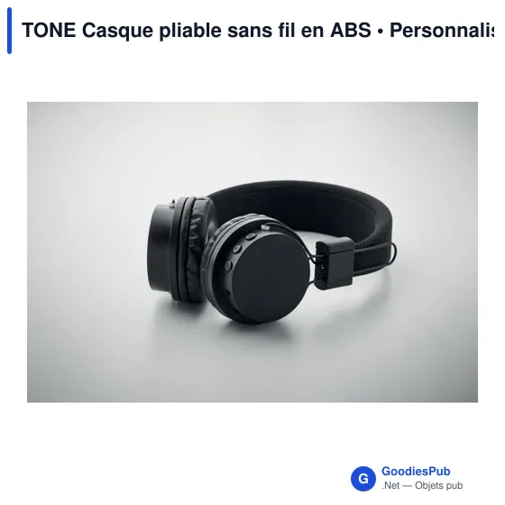 TONE Casque pliable sans fil en ABS - Image 6