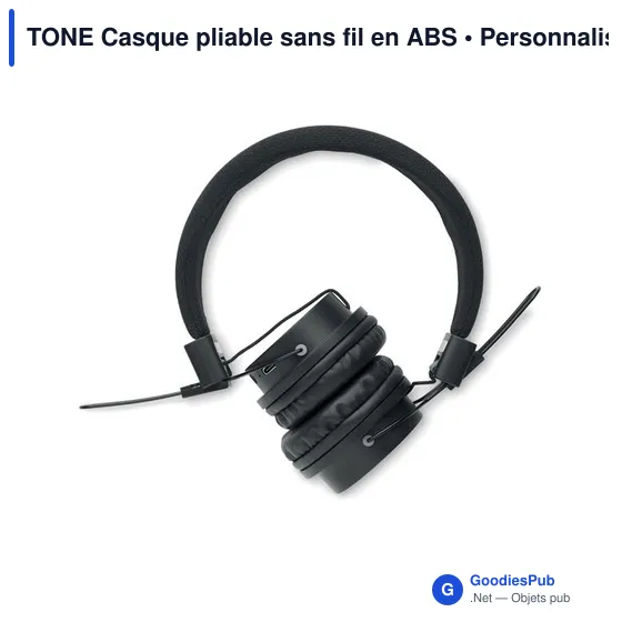 TONE Casque pliable sans fil en ABS - Image 10
