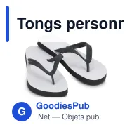 Tongs personnalisables taille S 35/38 avec logo - Sublimation - Miniature 2