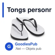 Tongs personnalisables taille XL 43/46 avec logo - Sublimation - Miniature 2