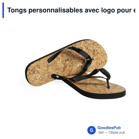 Tongs personnalisables avec logo pour entreprises et événements