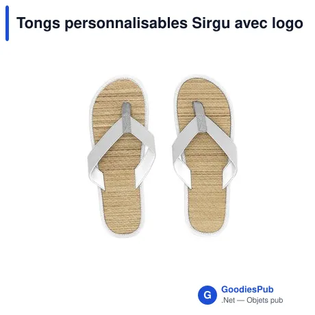Tongs personnalisables Sirgu avec logo - Écologiques et confortables