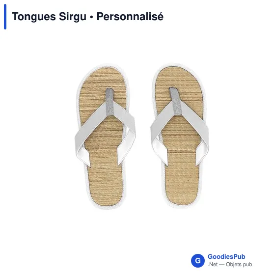 Tongs personnalisables Sirgu avec logo - Écologiques et confortables - Image 1