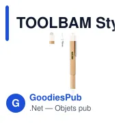 TOOLBAM Stylo niveau à bulle en bambou - Miniature 2