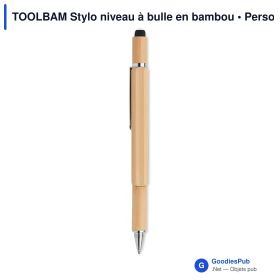 TOOLBAM Stylo niveau à bulle en bambou - Image 4