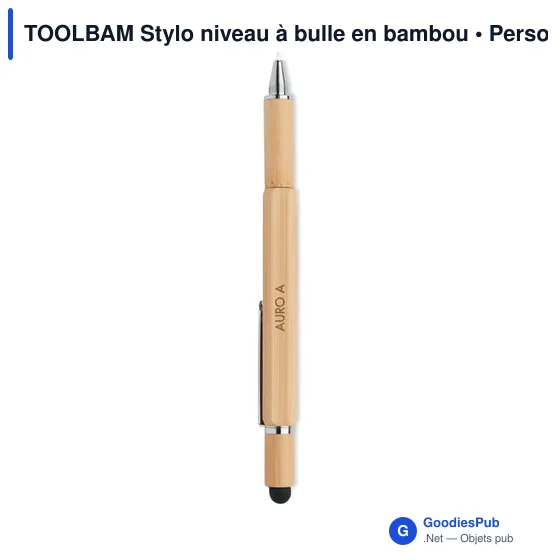 TOOLBAM Stylo niveau à bulle en bambou - Image 6