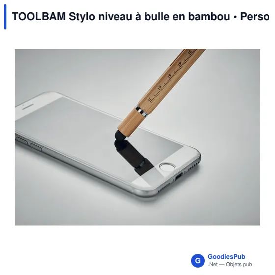 TOOLBAM Stylo niveau à bulle en bambou - Image 7