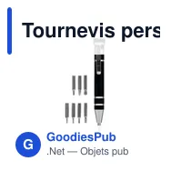 Tournevis personnalisable Toolpen avec logo - 8 embouts - Miniature 4