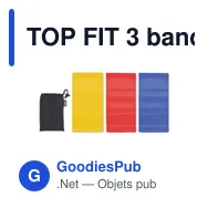 TOP FIT 3 bandes de fitness en TPE - Miniature 2