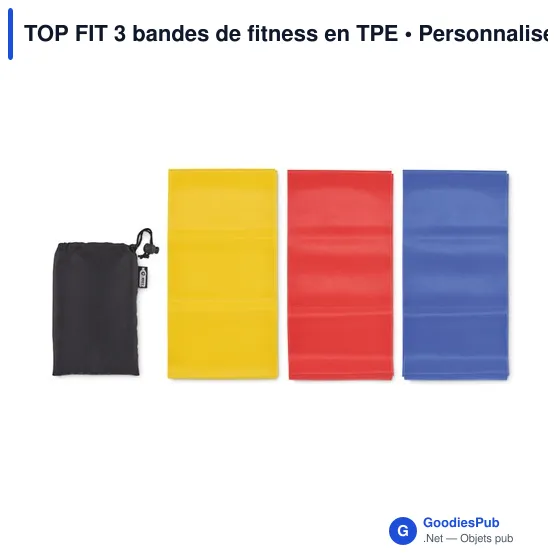 TOP FIT 3 bandes de fitness en TPE - Image 2