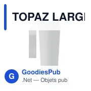 Gobelet double paroi personnalisable TOPAZ LARGE avec logo - Miniature 2