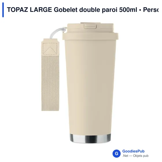 Gobelet double paroi personnalisable TOPAZ LARGE avec logo - Image 11