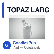 Gobelet double paroi personnalisable TOPAZ LARGE avec logo - Miniature 3