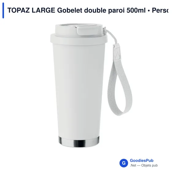 Gobelet double paroi personnalisable TOPAZ LARGE avec logo - Image 9