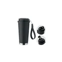 Variante noir - Gobelet double paroi personnalisable TOPAZ LARGE avec logo