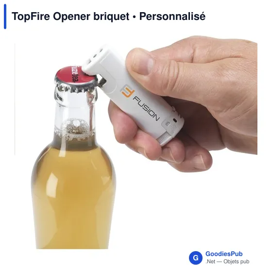 Briquet multifonction personnalisable avec logo - TopFire Opener - Image 1