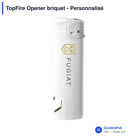 Briquet multifonction personnalisable avec logo - TopFire Opener - Image 2
