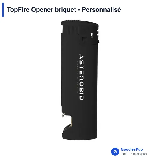 Briquet multifonction personnalisable avec logo - TopFire Opener - Image 5