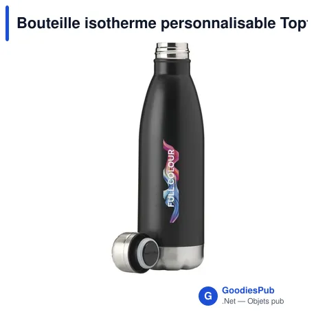 Bouteille isotherme personnalisable Topflask 500 ml avec logo