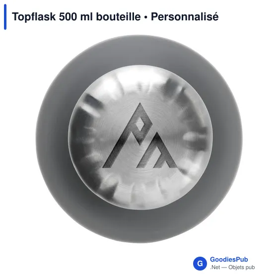 Bouteille isotherme personnalisable Topflask 500 ml avec logo - Image 2