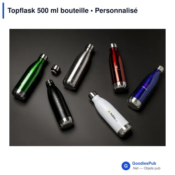 Bouteille isotherme personnalisable Topflask 500 ml avec logo - Image 11