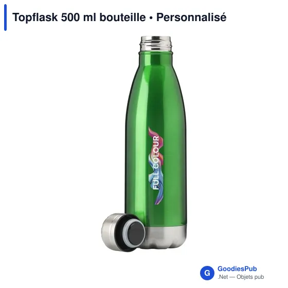 Bouteille isotherme personnalisable Topflask 500 ml avec logo - Image 7