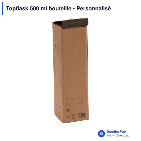 Bouteille isotherme personnalisable Topflask 500 ml avec logo - Image 10