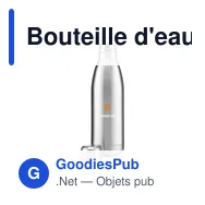 Bouteille d'eau personnalisable 750 ml en acier inoxydable - Topflaskavec logo - Miniature 1