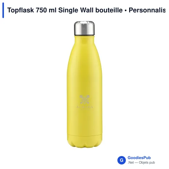 Bouteille d'eau personnalisable 750 ml en acier inoxydable - Topflaskavec logo - Image 11
