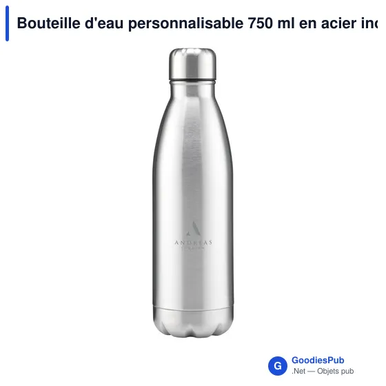 Bouteille d'eau personnalisable 750 ml en acier inoxydable - Topflaskavec logo - Image 4