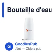 Bouteille d'eau personnalisable 750 ml en acier inoxydable - Topflaskavec logo - Miniature 5
