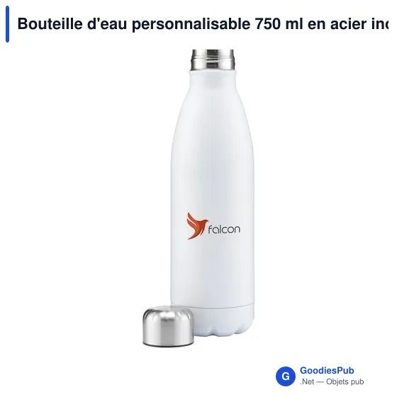 Bouteille d'eau personnalisable 750 ml en acier inoxydable - Topflaskavec logo - Image 5