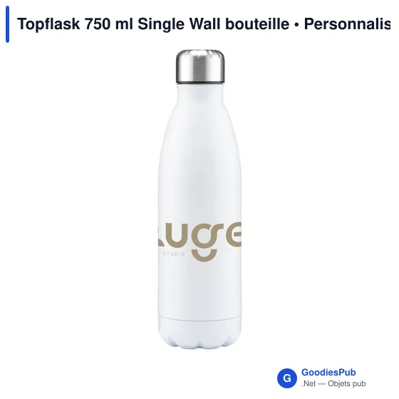 Bouteille d'eau personnalisable 750 ml en acier inoxydable - Topflaskavec logo - Image 8