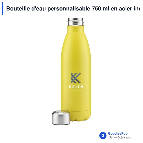 Bouteille d'eau personnalisable 750 ml en acier inoxydable - Topflaskavec logo - Image 9