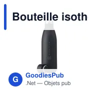 Bouteille isotherme personnalisable Topflask Premium RCS 500 ml avec logo - Miniature 1