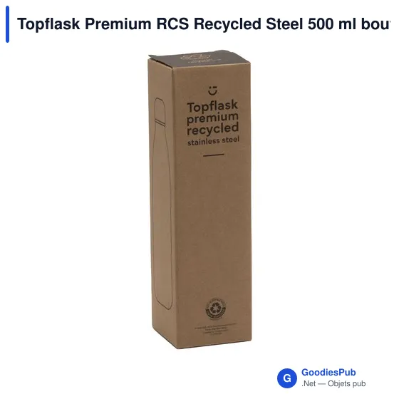 Bouteille isotherme personnalisable Topflask Premium RCS 500 ml avec logo - Image 2