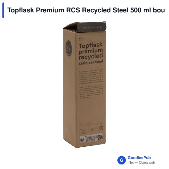 Bouteille isotherme personnalisable Topflask Premium RCS 500 ml avec logo - Image 3