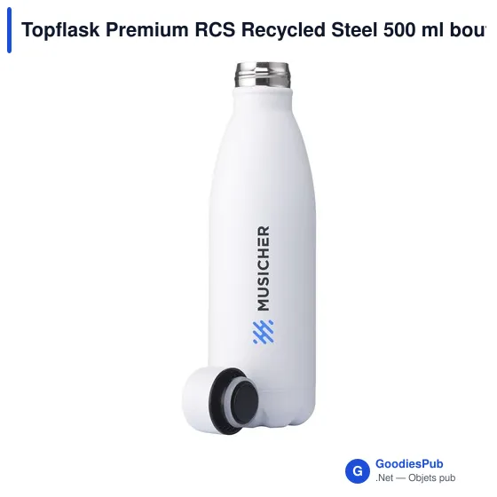 Bouteille isotherme personnalisable Topflask Premium RCS 500 ml avec logo - Image 9