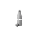 Variante gris clair - Bouteille isotherme personnalisable Topflask Premium RCS 500 ml avec logo