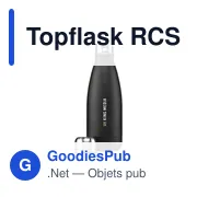 Bouteille personnalisable en acier inoxydable recyclé 500 ml - Topflask RCSavec logo - Miniature 1