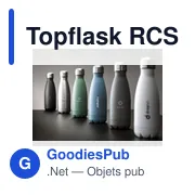 Bouteille personnalisable en acier inoxydable recyclé 500 ml - Topflask RCSavec logo - Miniature 4