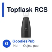Bouteille personnalisable en acier inoxydable recyclé 500 ml - Topflask RCSavec logo - Miniature 5