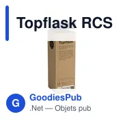 Bouteille personnalisable en acier inoxydable recyclé 500 ml - Topflask RCSavec logo - Miniature 8