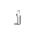 Variante argenté - Bouteille personnalisable en acier inoxydable recyclé 500 ml - Topflask RCSavec logo