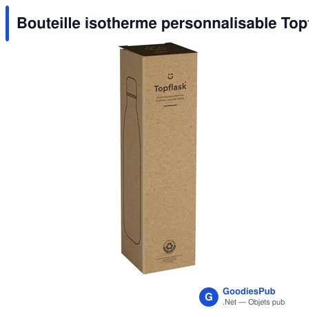 Bouteille isotherme personnalisable Topflask RCS 750 ml avec logo