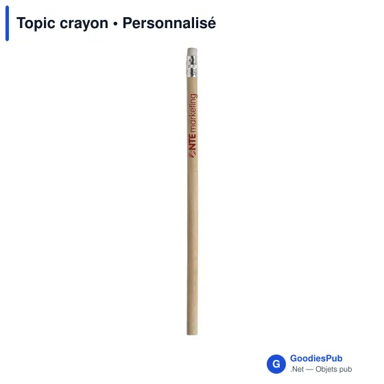 Crayon à papier personnalisable avec logo - Topic crayon - Image 1