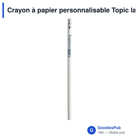 Crayon à papier personnalisable Topic laqué avec logo