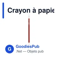 Crayon à papier personnalisable Topic laqué avec logo - Miniature 11